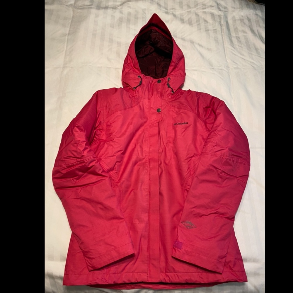 3 in 1 Columbia Pink Snow Jacket